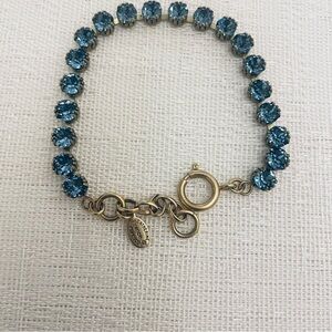 Catherine Popesco Blue Crystal Line Bracelet